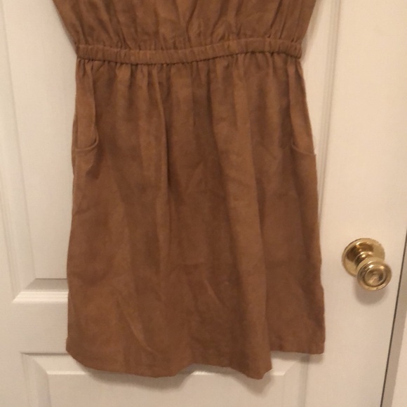 YA LOS ANGELES - Tan/Camel Suede-Like Dress - Picture 6 of 10